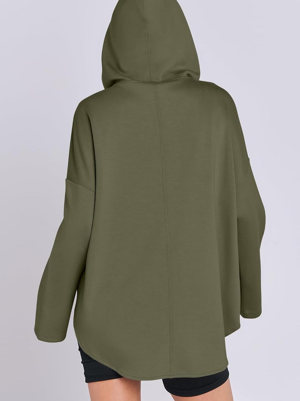 ✨Women's Oversized Quarter Zip Tunic Hoodie (Buy 2 Free Shipping)