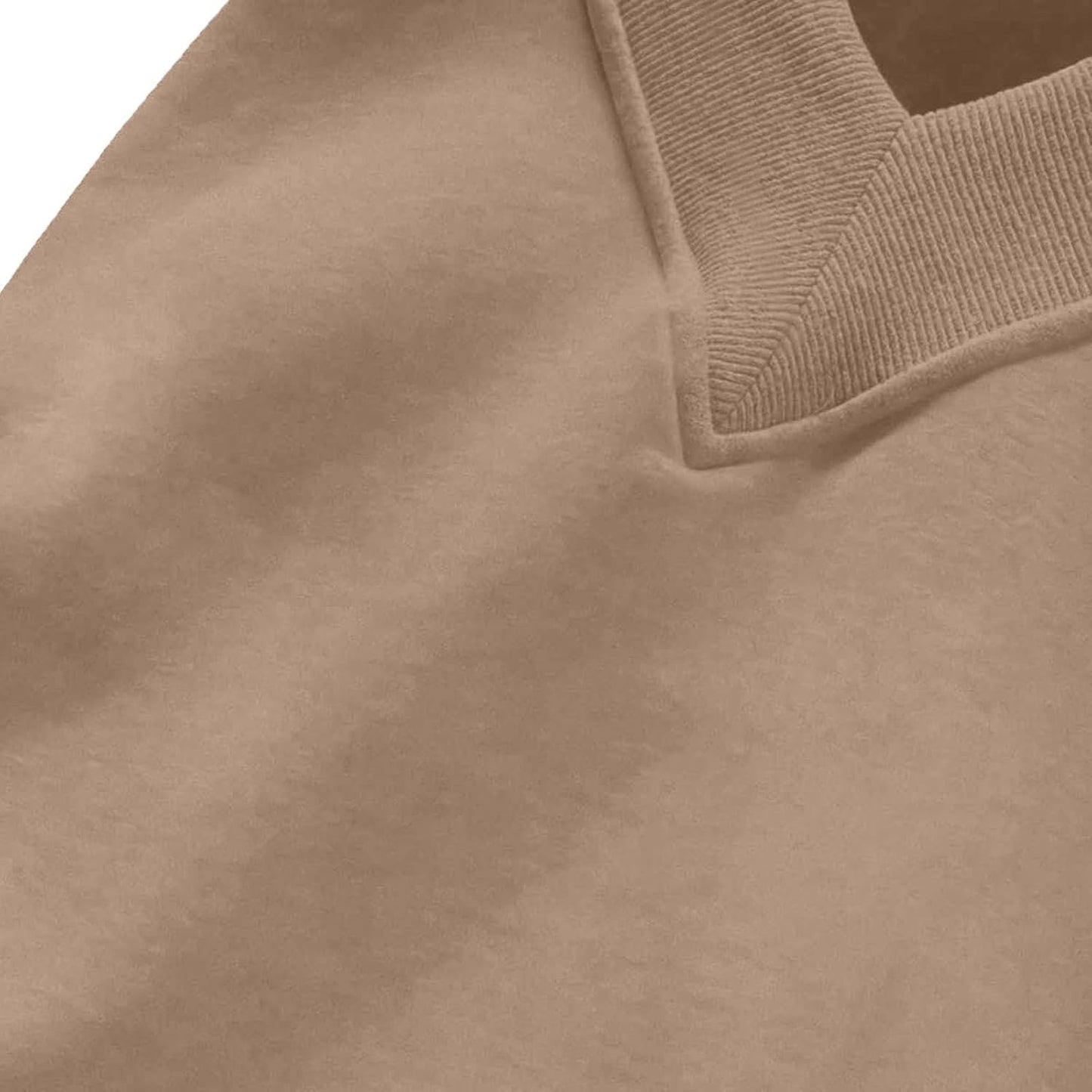 ✨Womens Casual Sweatshirt V Neck Oversized Hoodless Solid Pullover