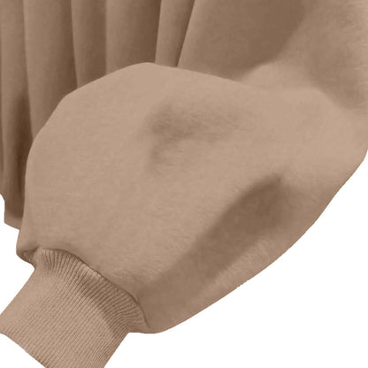 ✨Womens Casual Sweatshirt V Neck Oversized Hoodless Solid Pullover