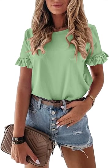 ✨Women's Short Sleeve Casual T Shirt  （BUY 2 FREE SHIPPING)