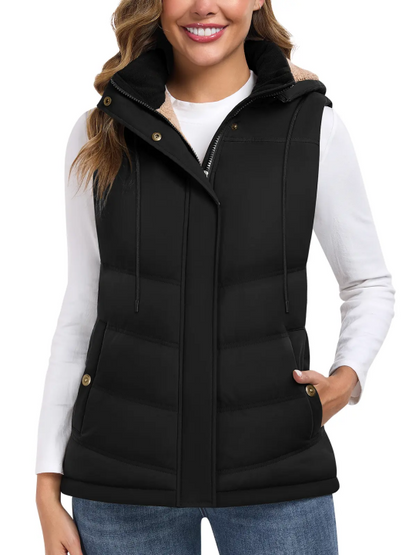 Women Fitted Sleeveless Winter Insulated Waistcoat