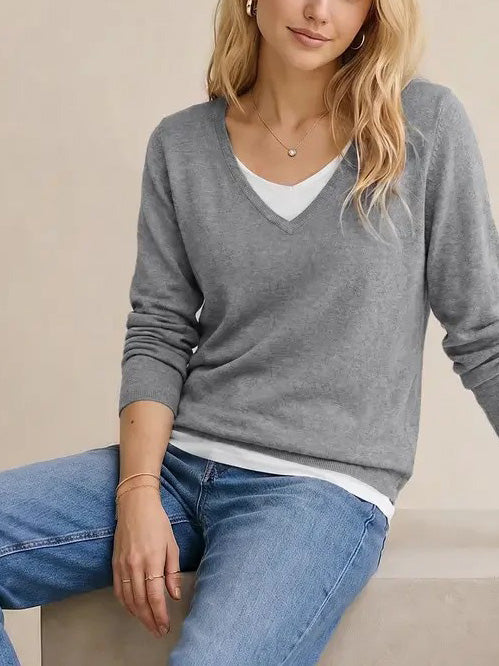 Women 2-in-1 Layered Knit Top