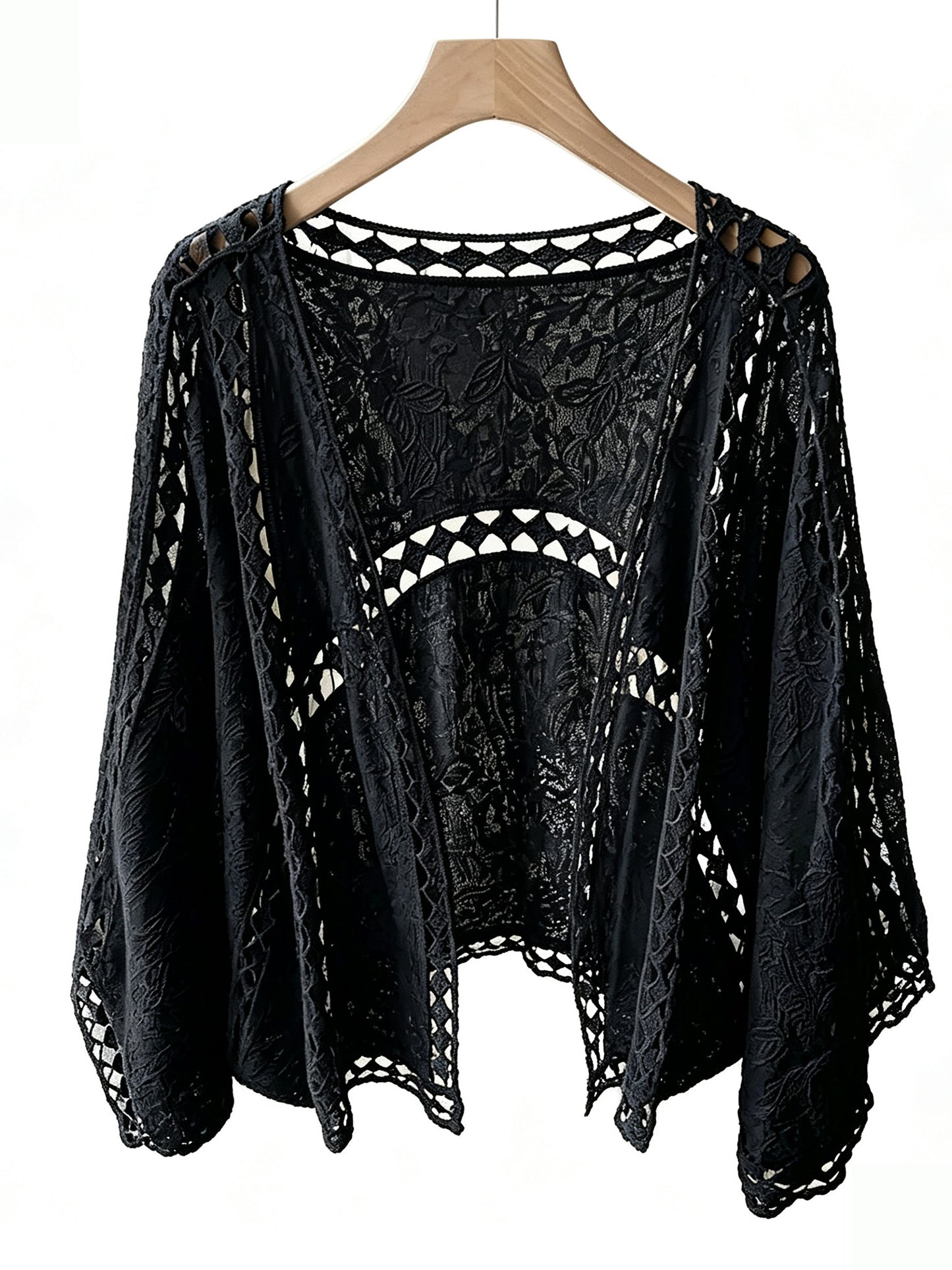 ✨Women Boho Lace Crochet Cardigan