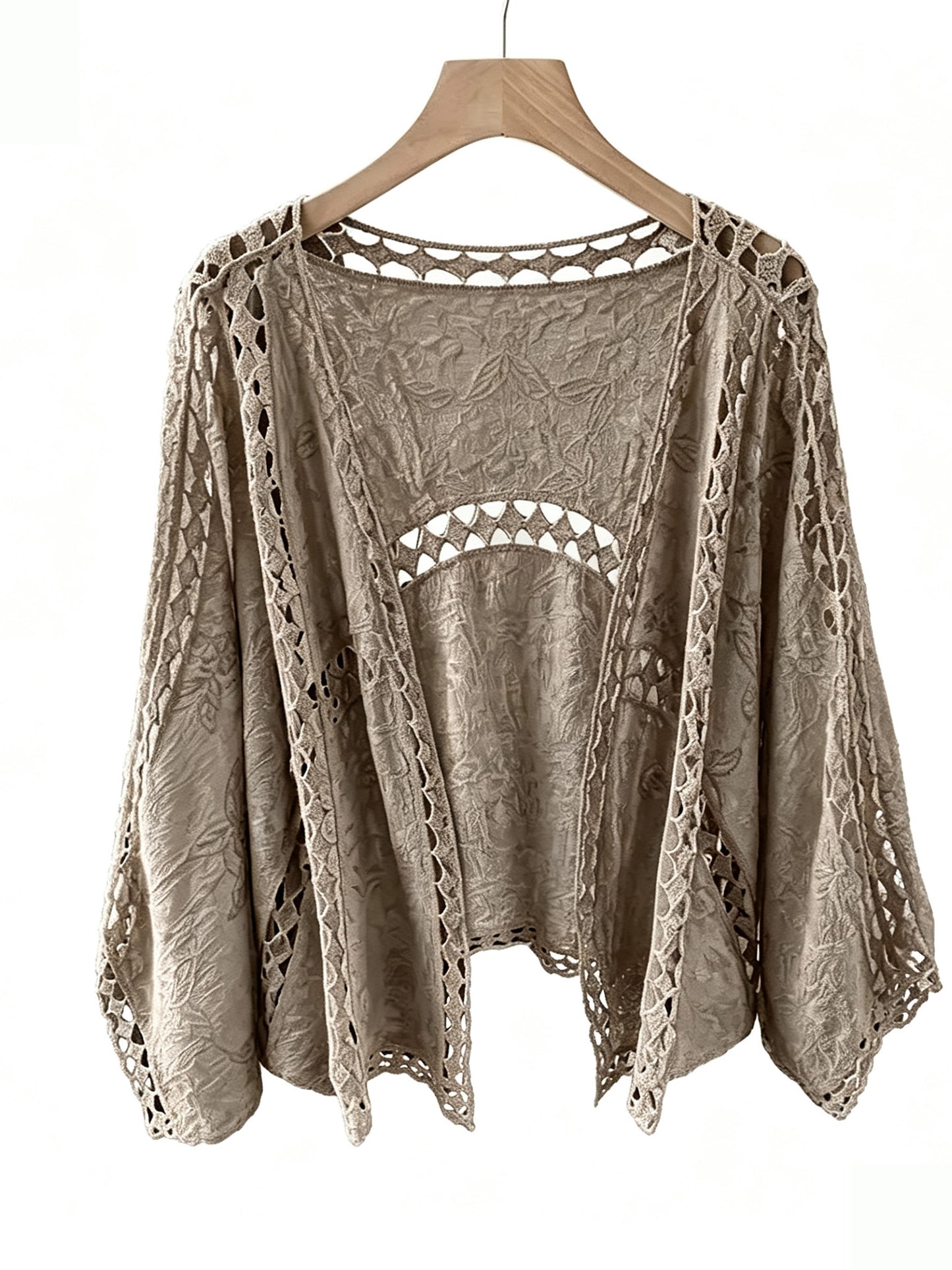 ✨Women Boho Lace Crochet Cardigan