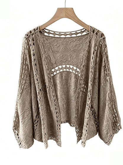 ✨Women Boho Lace Crochet Cardigan