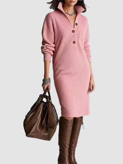 Hot Sale-Women's 2026 Elegant Longsleeves Knit Pullover Dress