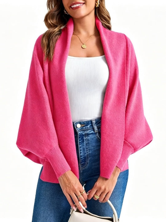 🥰Women's Open Front Batwing Sleeve Cardigan