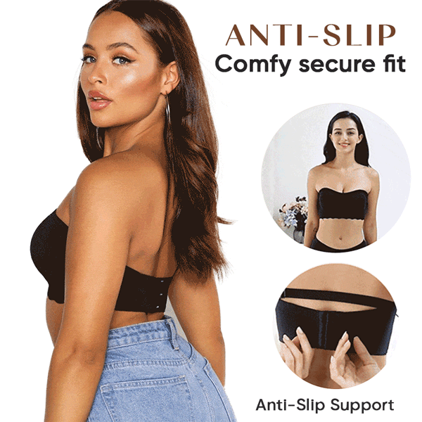 2023 Plus size Sexy Strapless Invisible Push Up Bra