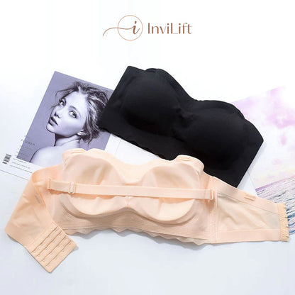 2023 Plus size Sexy Strapless Invisible Push Up Bra