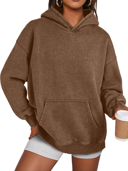 ✨Unisex Casual Oversized Acid Wash Tops Hoodie Pullover