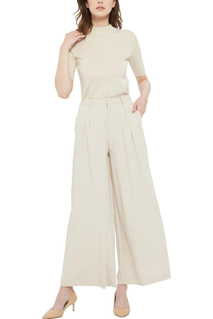 Women High Waist Casual Wide Leg Long Palazzo Pants Trousers (⏰ 30% OFF TODAY)