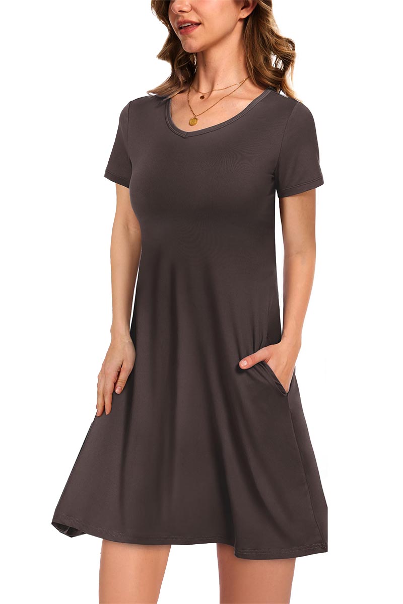 ✨Women's Casual T-Shirt Dress with Pockets