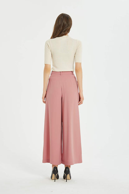 Women High Waist Casual Wide Leg Long Palazzo Pants Trousers (⏰ 30% OFF TODAY)