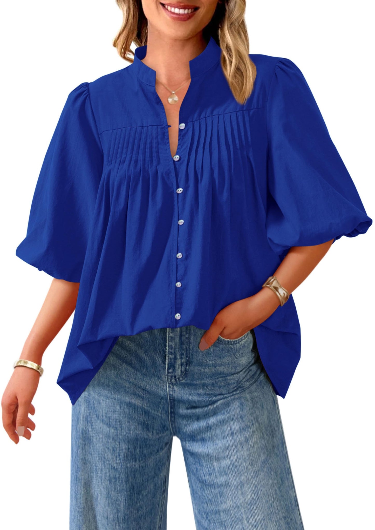 ✨Women's 2025 Summer Short Lantern Sleeve Tops