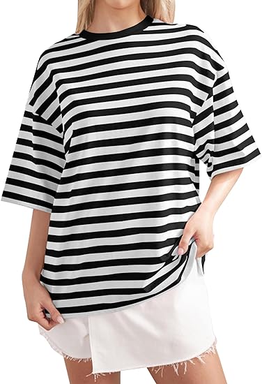 HOT SALE-Women's Striped Color Block T-Shirt (BUY 2 FREE SHIPPING)