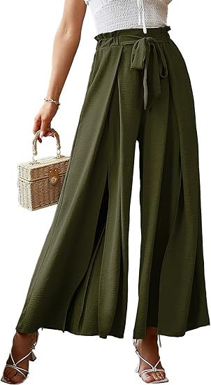 ⏰HOT SALE-Women's Striped Slit Wide Leg Pants(BUY 2 FREE SHIPPING)
