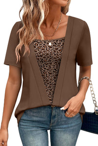 Brown Leopard Print