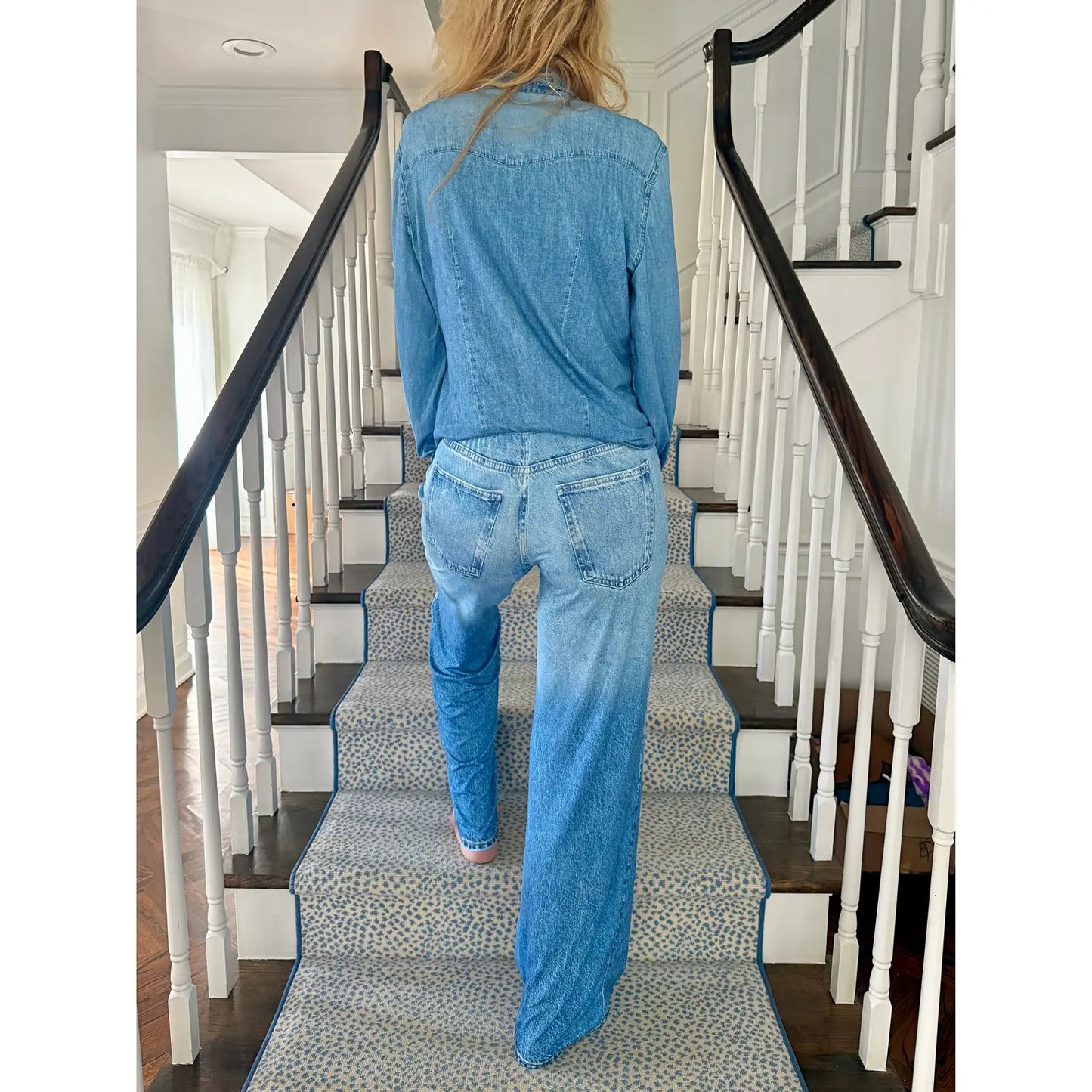 ⏰Hot Sale-Women's Denim Look Pajama Set