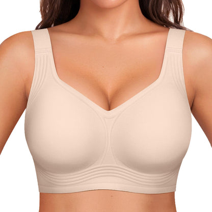 Women's Wireless Lace Back Seamless Comfort Bra