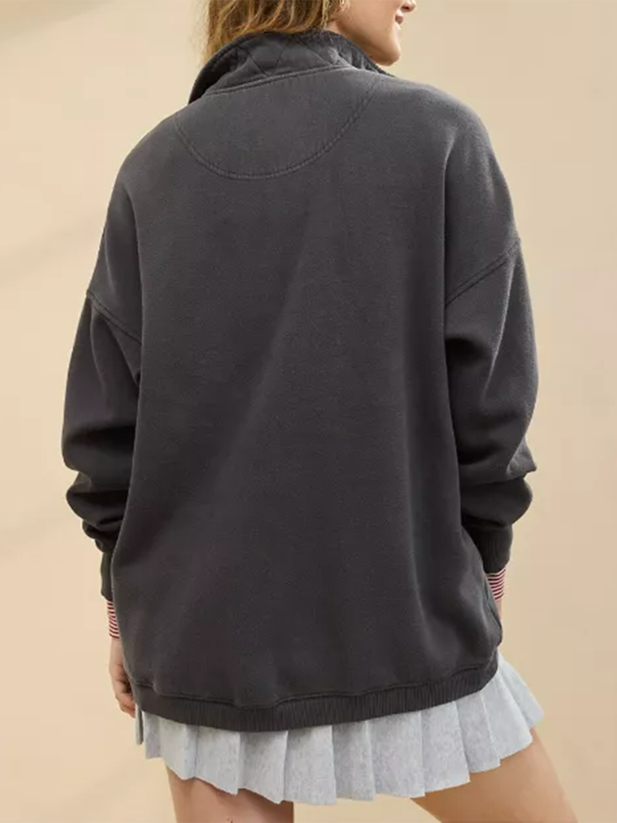 Quarter Snap Sweatshirt(Buy 2 Free Shipping)