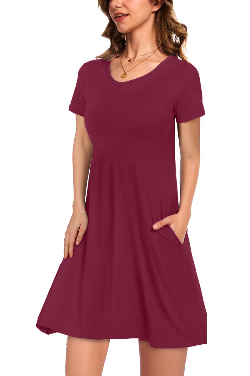 ✨Women's Casual T-Shirt Dress with Pockets