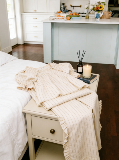 Women's Plaid Ruffle Puff Sleeve Pajamas Set