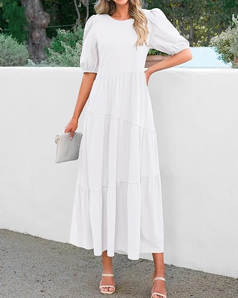 ⏰HOT SALE-Women's Summer Casual Midi Dress （BUY 2 FREE SHIPPING)