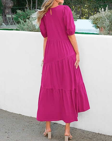 ⏰HOT SALE-Women's Summer Casual Midi Dress （BUY 2 FREE SHIPPING)