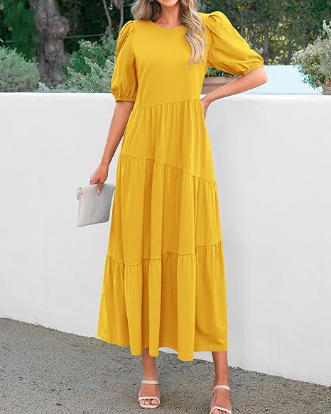 ⏰HOT SALE-Women's Summer Casual Midi Dress （BUY 2 FREE SHIPPING)