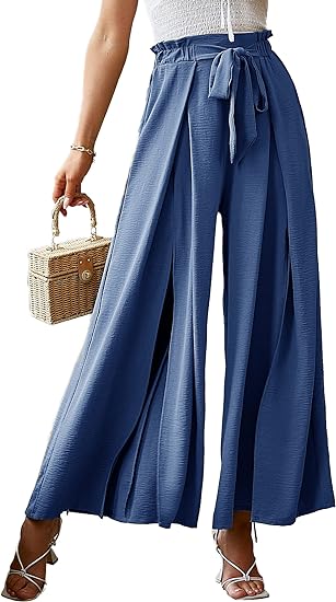 ⏰HOT SALE-Women's Striped Slit Wide Leg Pants(BUY 2 FREE SHIPPING)