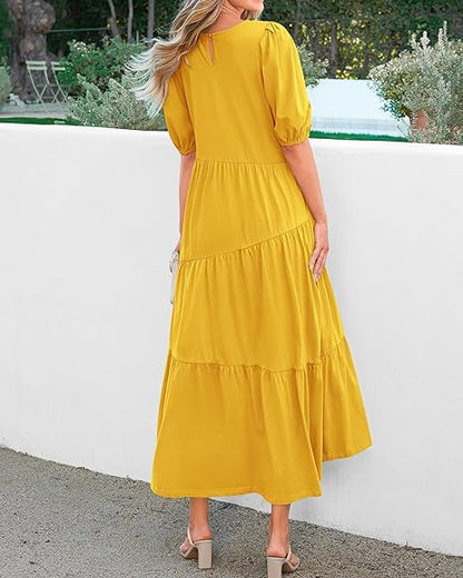 ⏰HOT SALE-Women's Summer Casual Midi Dress （BUY 2 FREE SHIPPING)