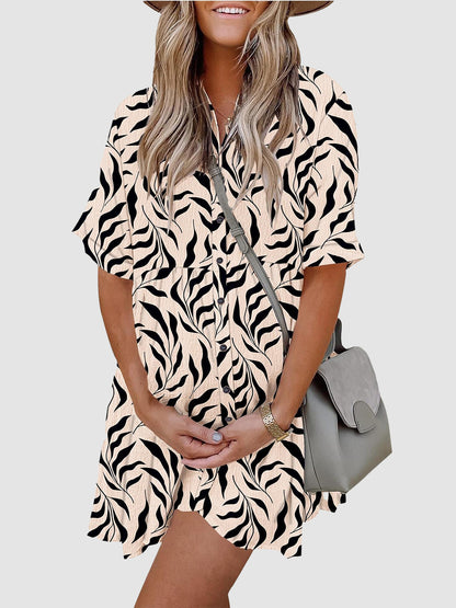 Limited time sale🔥Women's Babydoll Button Down Mini Dress with Pockets