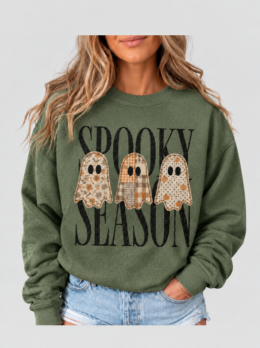 🎃Spooky Season Ghost Graphic Halloween Sweatshirt
