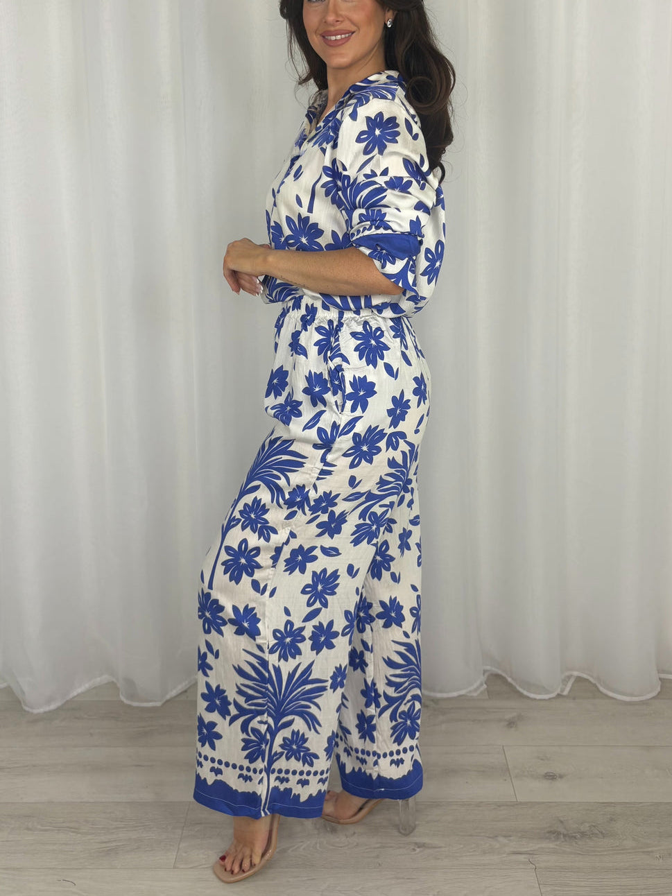 Luxury Paisley Print Button Up Shirt & Trouser Co-Ord