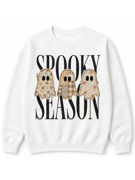 🎃Spooky Season Ghost Graphic Halloween Sweatshirt