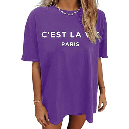 Women's Oversized T Shirt Casual Summer Short Sleeve Top(Buy 2 Free Shipping)