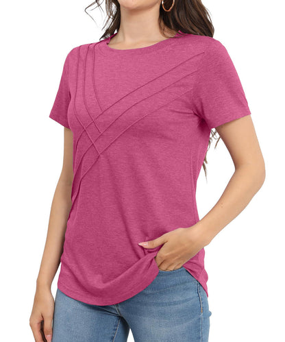 ✨Women's Pleated Short Sleeve Top