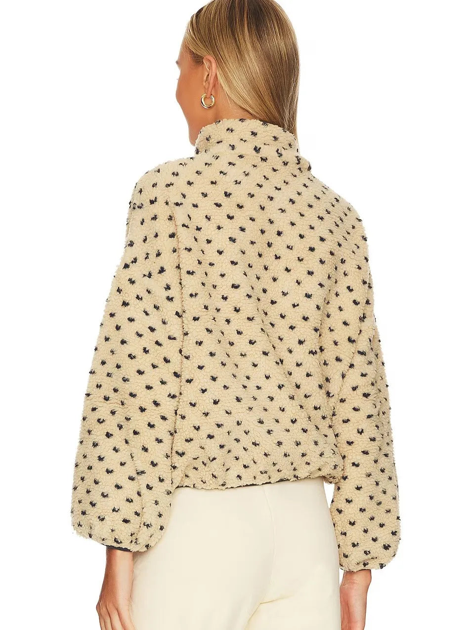 ✨Women's Button-down Turtleneck Heart Sherpa Pullover