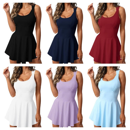 Womens Sleeveless 2-in-1 Active Dresses （BUY 2 FREE SHIPPING)