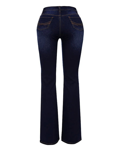 New Vintage Mid Waist Flare Jeans