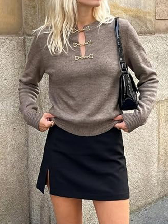 Women's Fall Lightweight Sweater Business Casual Tops
