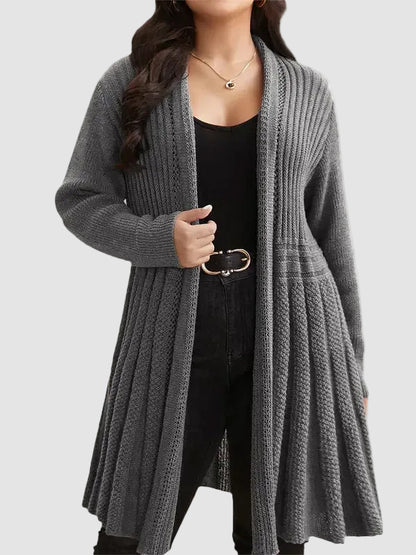 Fall Textured Layering Cardigan