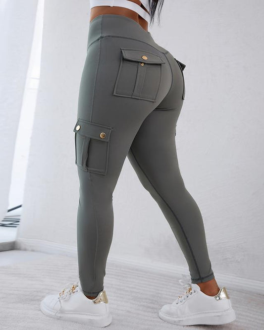 🔥Women's Pocket Sexy Stretch Leggings Fitness Track Pants