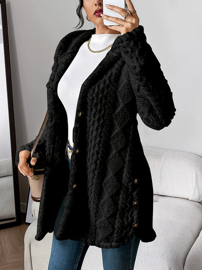 Level Up Your Wardrobe With This Eye‑Catching Jacquard Hooded Coat