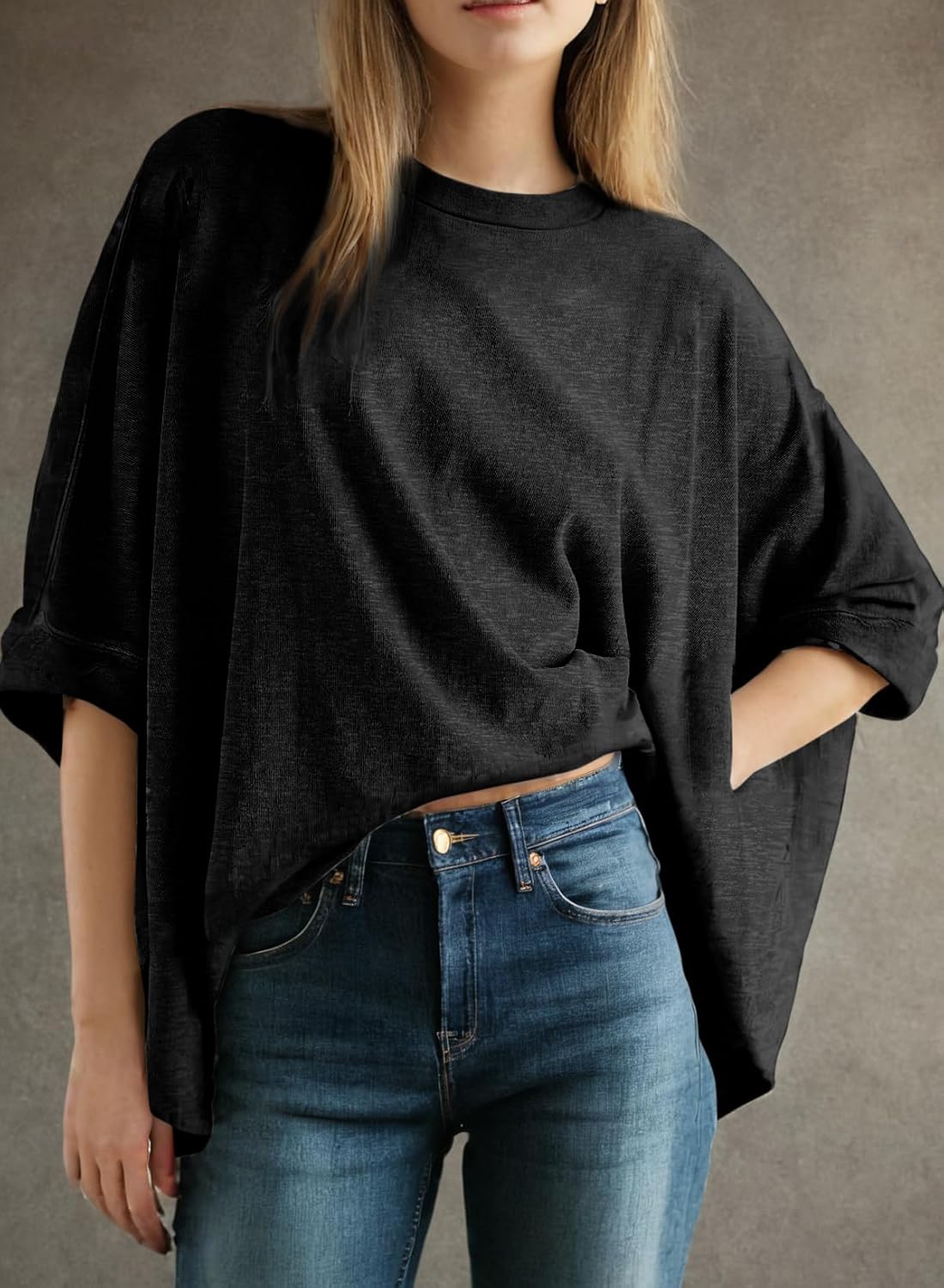 ⏰Hot Sale-Women's Summer Causal Short Sleeve Loose Basic Tees