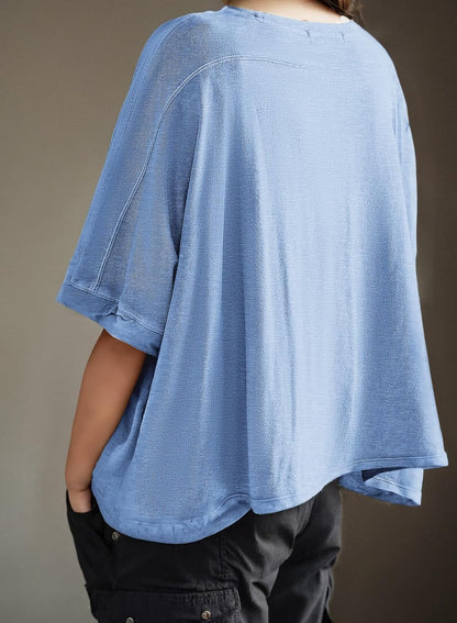 ⏰Hot Sale-Women's Summer Causal Short Sleeve Loose Basic Tees