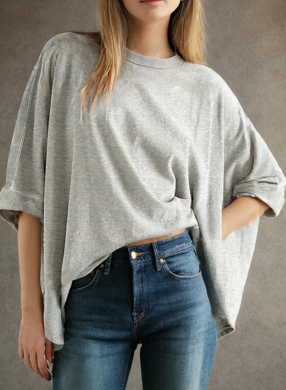 ⏰Hot Sale-Women's Summer Causal Short Sleeve Loose Basic Tees