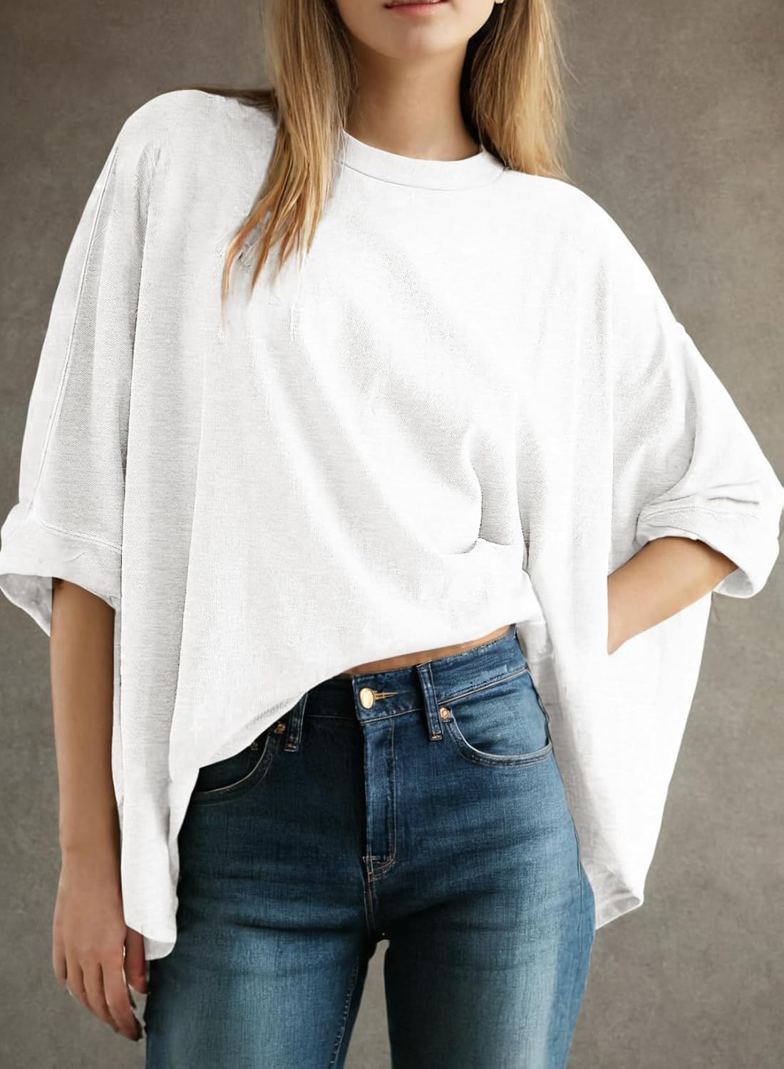 ⏰Hot Sale-Women's Summer Causal Short Sleeve Loose Basic Tees