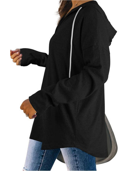 ⏰Hot Sale-Women's Long Sleeve Plaid Oversized Hoodies