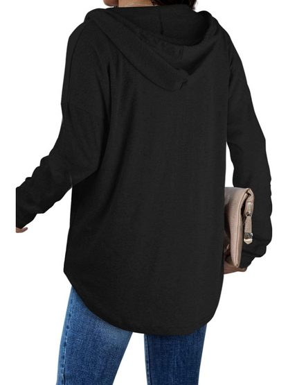 ⏰Hot Sale-Women's Long Sleeve Plaid Oversized Hoodies